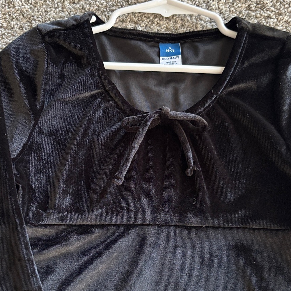NWT Black Velvet Dress - Picture 2 of 4